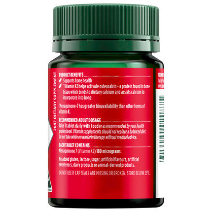Nature’s Own K2 180mcg 60 Tablets