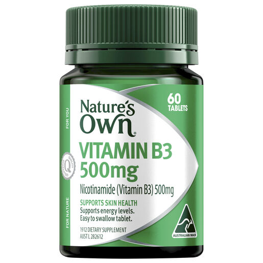 Nature’s Own Vitamin B3 500mg 60 Tablets