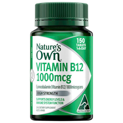Natures's Own Vitamin B12 1000mcg Tablets 150