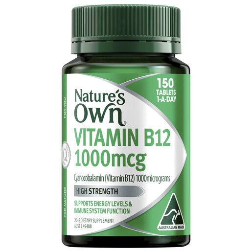 Natures's Own Vitamin B12 1000mcg Tablets 150