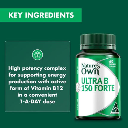 Nature's Own Ultra B 150 Forte 60 Tablets