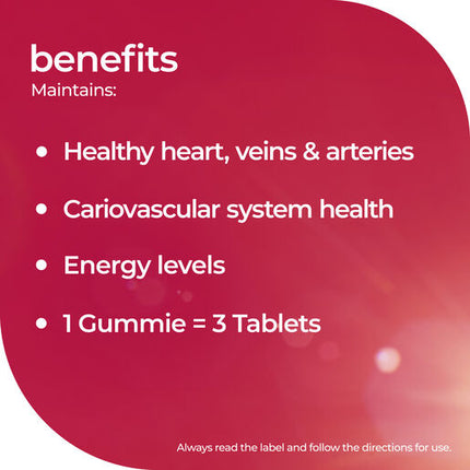 Nature's Way High Strength Adult Vita Gummies Heart 50+ 30 Capsules
