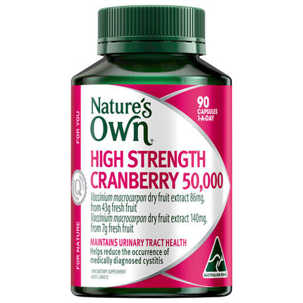 Nature's Own High Strength Cranberry 50,000 90 Capsules