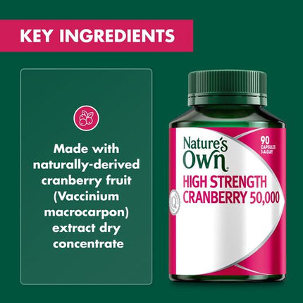Nature's Own High Strength Cranberry 50,000 90 Capsules