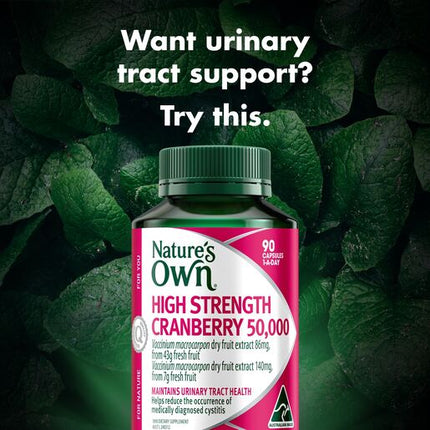 Nature's Own High Strength Cranberry 50,000 90 Capsules