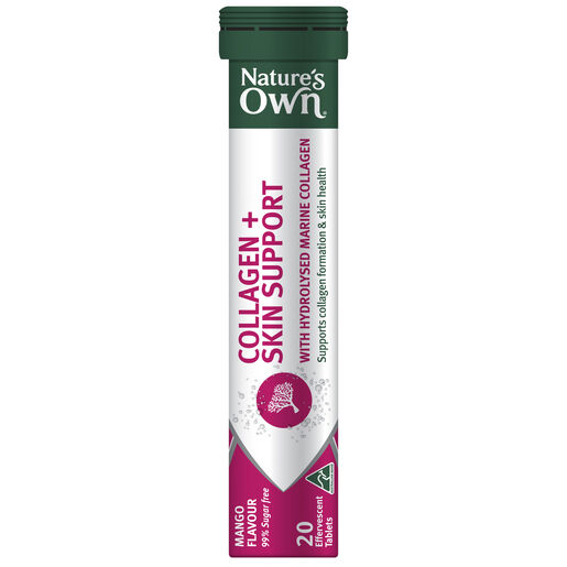 Nature's Own Collagen + Skin Support Effervescent 60 Tablets