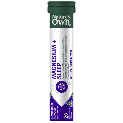 Nature's Own Magnesium + Sleep Effervescent 20 Tablets