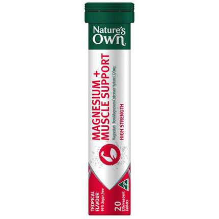 Nature's Own Magnesium + Muscle Support Effervescent 20 Tablets