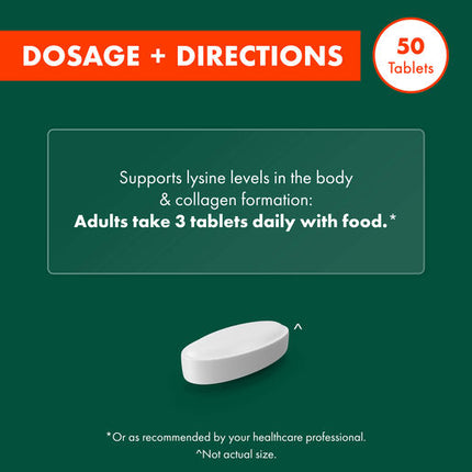 Nature's Own Lysine 1000mg 50 Tablets