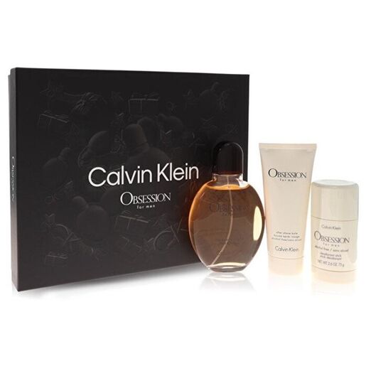 Calvin Klein CK Obsession for Men Eau De Toilette Spray 100ml 3 Piece Set