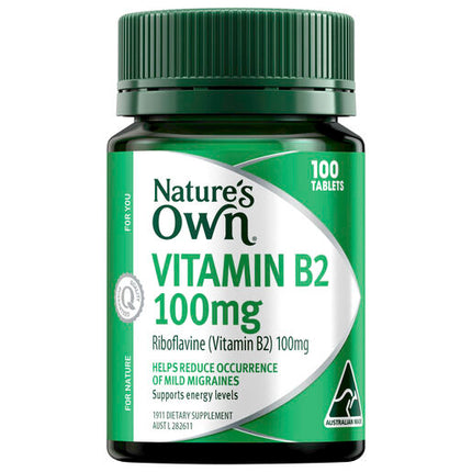 Nature's Own Vitamin B2 100Mg 100 Tablets