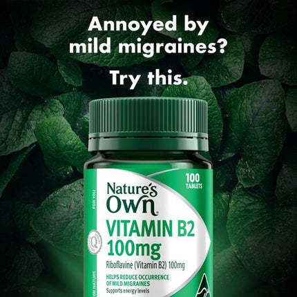 Nature's Own Vitamin B2 100Mg 100 Tablets