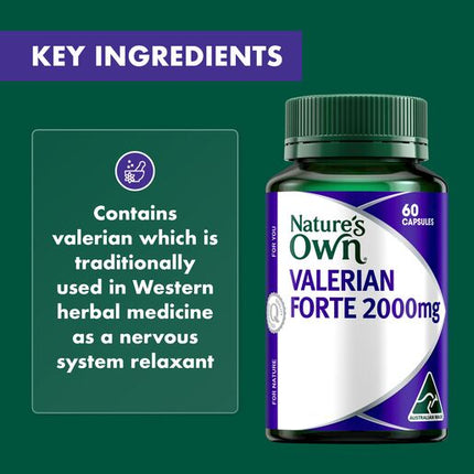 Nature's Own Valerian Forte 2000Mg 60 Capsules