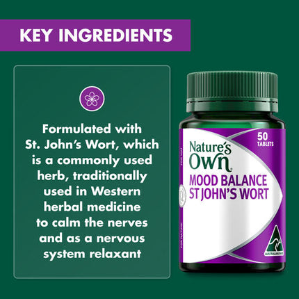 Nature's Own Mood Balance St John's Wort 50 Tablets