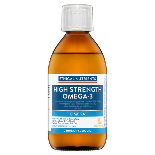 Ethical Nutrients High Strength Omega-3 Fruit Punch 280mL