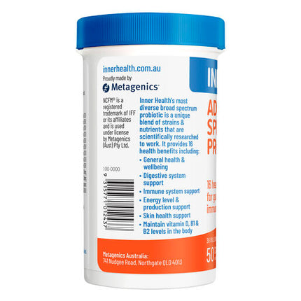 Inner Health Advanced Spectrum Probiotic 50 Capsules