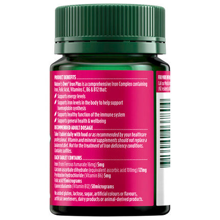 Nature's Own Iron Plus 50 Tablets