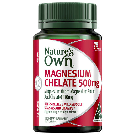 Nature's Own Magnesium Chelate 500Mg 75 Capsules