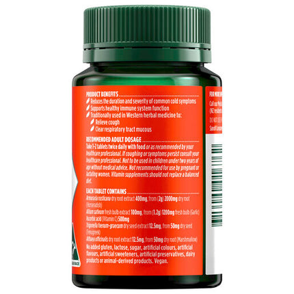 Nature's Own Triple Strength Garlic + C, Horseradish 60 Tablets