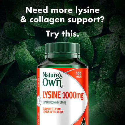 Nature's Own Double Strength Cold Sore Relief 100 Tablets