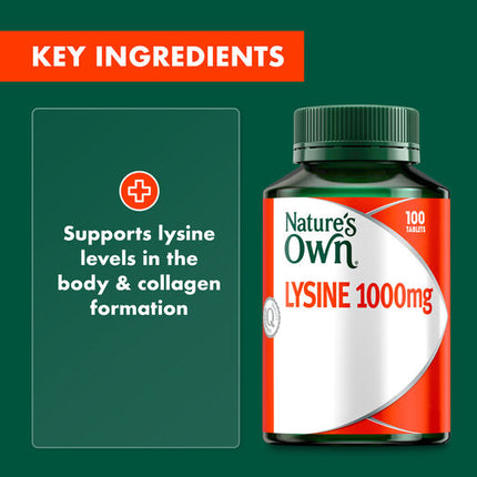 Nature's Own Double Strength Cold Sore Relief 100 Tablets