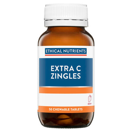 Ethical Nutrients Extra C Zingles Berry 50 Tablets