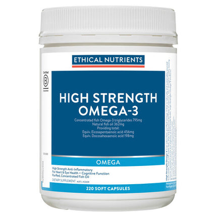 Ethical Nutrients High Strength Omega-3 220 Capsules