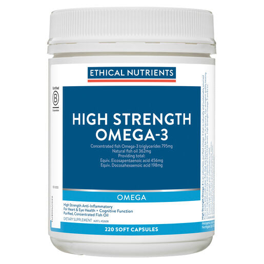 Ethical Nutrients High Strength Omega-3 220 Capsules