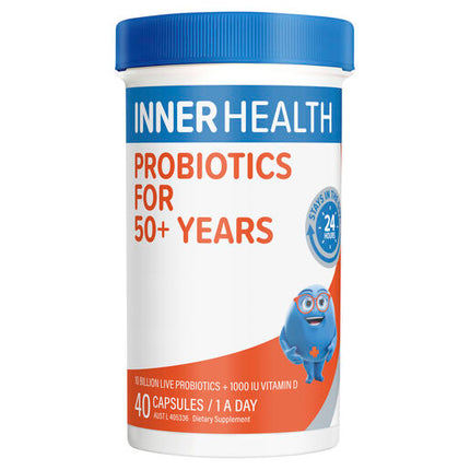 Inner Health Probiotics for 50+ Years Probiotic 40 Capsules