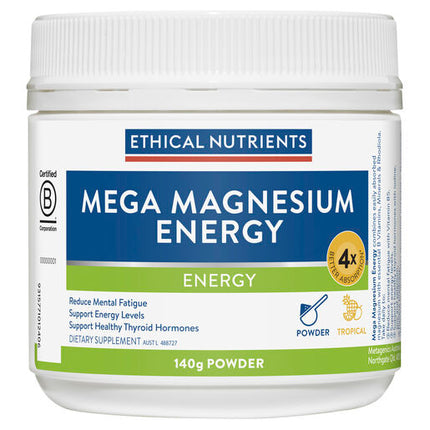Ethical Nutrients Mega Magnesium Energy Powder 140g