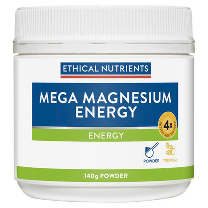 Ethical Nutrients Mega Magnesium Energy Powder 140g