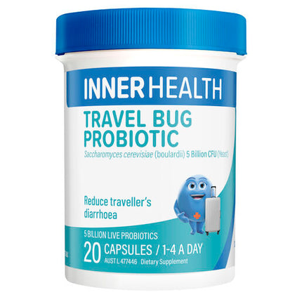 Inner Health Travel Bug Probiotic 20 Capsules