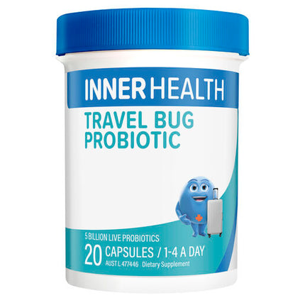 Inner Health Travel Bug Probiotic 20 Capsules