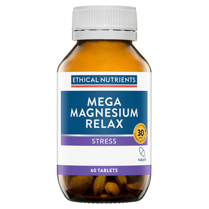 Ethical Nutrients Mega Magnesium Relax Muscle Health 60 Tablets