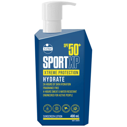 Le Tan SPF50+ SportXP Xtreme Protection Hydrating Sunscreen 400ml