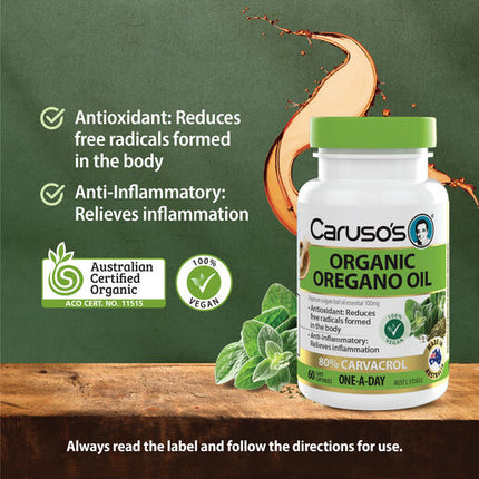 Caruso's Organic Oregano Oilcaps  60