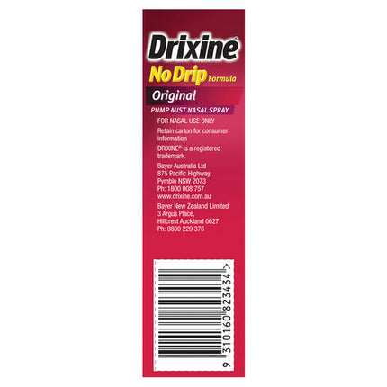 Drixine No Drip Formula Original Nasal Spray 15ml