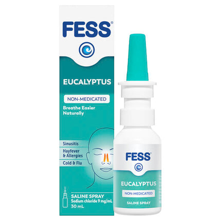 Fess Nasal Saline Spray Eucalyptus 30mL