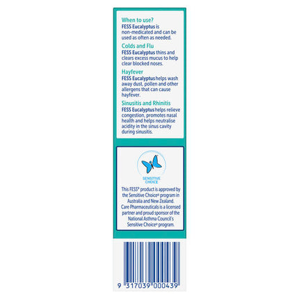 Fess Nasal Saline Spray Eucalyptus 30mL