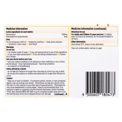 Codral Cold & Flu Tablets 48 Pack