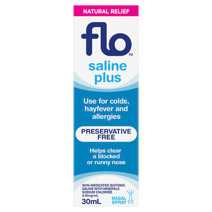 FLO Saline Plus Nasal Spray 30mL