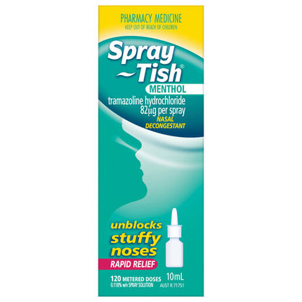 Spray-Tish Menthol Metered Dose Nasal Mist 10ml