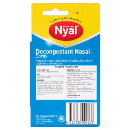 Nyal Decongestant Nasal Spray Non-Drowsy 15mL