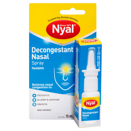 Nyal Decongestant Nasal Spray Non-Drowsy 15mL
