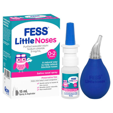 Fess Little Noses Nasal Spray + Aspirator 15mL