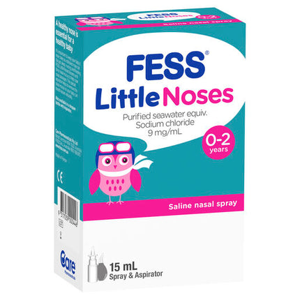 Fess Little Noses Nasal Spray + Aspirator 15mL