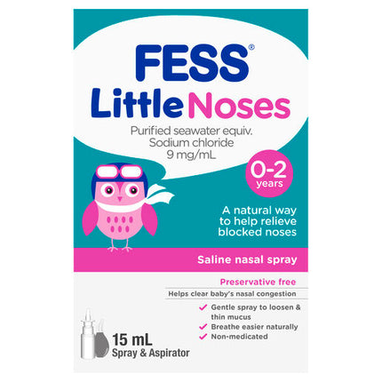 Fess Little Noses Nasal Spray + Aspirator 15mL