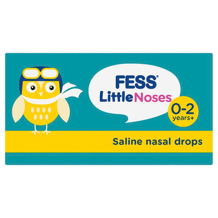 Fess Little Noses 0-2 Years+ Saline Nasal Drops + Aspirator 25mL