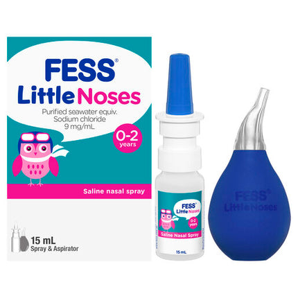 Fess Little Noses Nasal Spray + Aspirator 15mL
