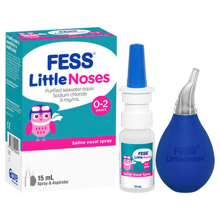 Fess Little Noses Nasal Spray + Aspirator 15mL